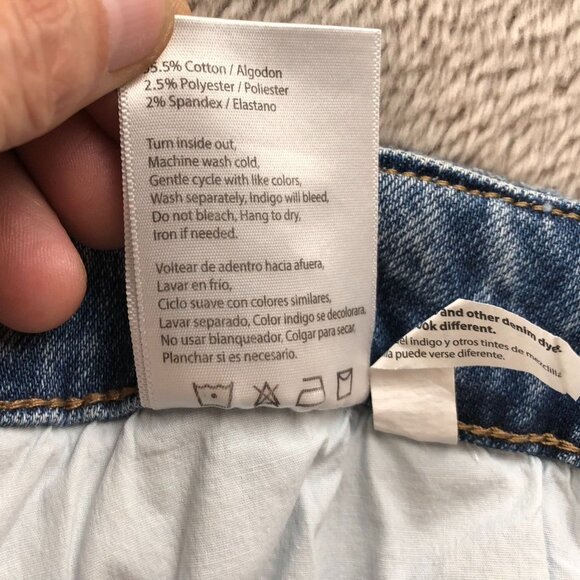 NWT Risen Women Whitney Jeans Size 3XL Light Wash Wide Leg Distressed Blue Denim - Picture 15 of 16